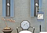 Pewter Sandstone Particle Fake Brick Wall Covering For Restaurants , Non -