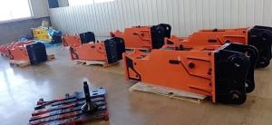 China 140mm Chisel Hydraulic Rock Breaker Silence Type For Komatsu PC220 Excavator factory