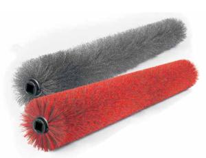 China Galvanized Spring Nylon Abrasive Mechanical Broom Sweeper Brush factory