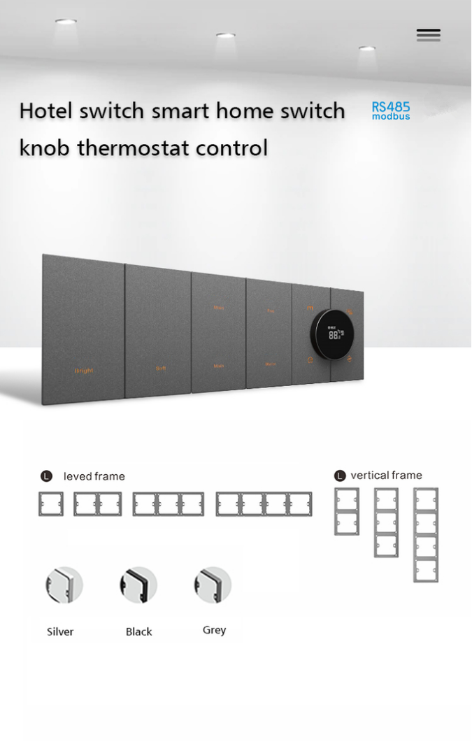 Home Smart Digital Thermostat Temperature Adjustment RS485 Type