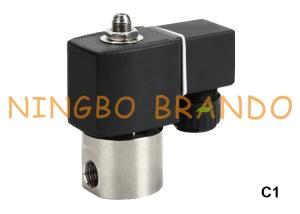 China 3/2 Way Direct Acting Stainless Steel Solenoid Valve 1/8'' 1/4'' 12V 24V 110V 220V factory