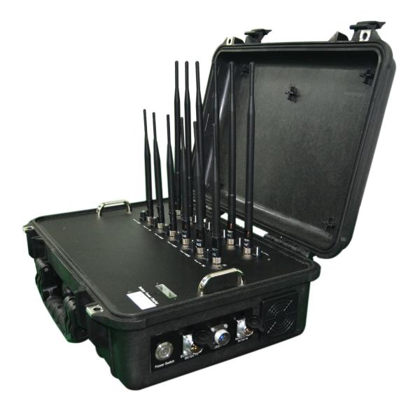 Build In Battery Counter Terrorism Equipment Suitcase Handheld Jammer With WIFI