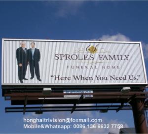 China Wall Mount Custom Deisng Outdoor Rotating Billboard factory