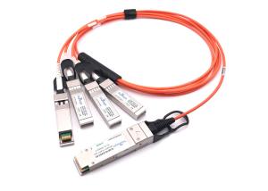 China 10.3G/CH Active Dac Cable 40g QSFP+ to 10g 4sfp+ Om3 100m For Data Center factory