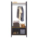 Open Wardrobe with Cabinet, Industrial Open Wardrobe, Storage Wardrobe for