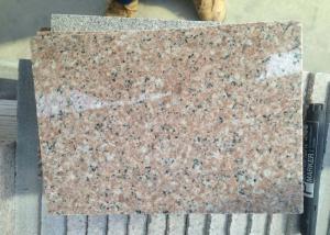 China G681 Shrimp Pink Rose Pink Rosy Cloud Xiahong light pink red polished Granite stone tiles slabs factory