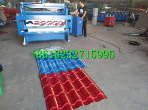 China Beautiful Colour Glazed Tile Roll Forming Machine For Steel Coil Making factory