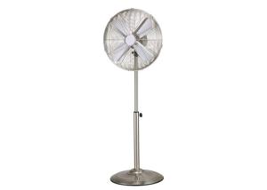China Antique 40cm Metal Blade Oscillating Fan , Fused Plug Indoor Floor Standing Fan factory
