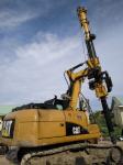Excavator Convert KR50 Rotary Drilling Rig Attachment With Caterpillar Chassis
