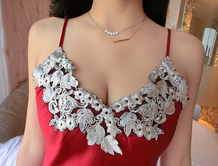 100%Polyester Embroidery Pajams Collar Lace Mesh Based Necklace Decoration