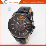 E Go Fashion China Watch Wholesale 2 Subdials Rose Gold 8176 Watch Brown Vintage