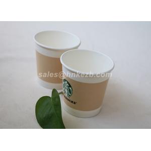 Custom Printed Disposable Ice Cream Cups , Paper Ice Cream Bowls With Lids