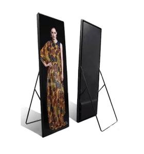 China Video Advertising Pro Stage Lighting Floor Stand HD Indoor P2.5 P3 Digital LED Poster factory