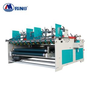 China RINO Carton Box Folder Gluer Machine , Semi Automatic Corrugated Folder Gluer 3.2kw factory