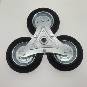 China 160mm Heavy Duty Stair Climbing Caster Wheel with Roller Bearing factory
