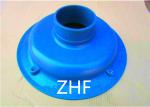 Blue 3" Roof Drain Cast Iron No Hub Outlet Sand Casting Anti Rust