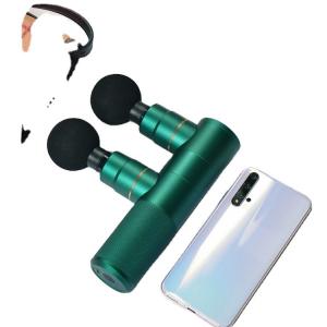 China Mini Fascial Massage Plastic Two Head Fascia Gun with Rechargeable Battery factory