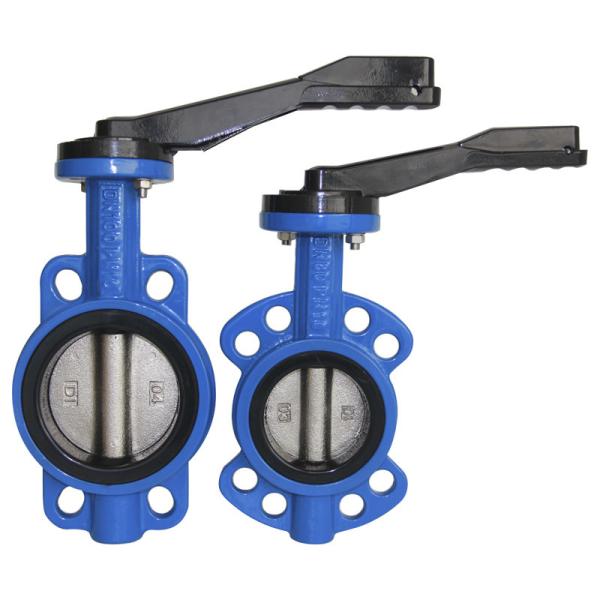 China ANSI DIN compact Flange PN10 Wafer Butterfly Valve factory
