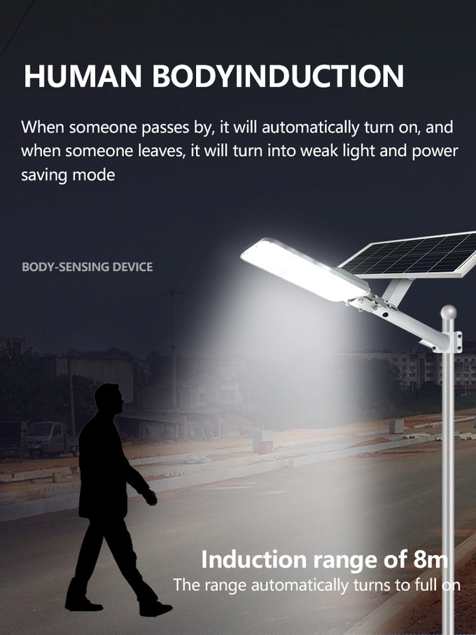 KCD Powerful 3000 Lumens High Power LED Solar Street Lamp Garden Road Luminaria 300w Outdoor Wholesale Solar Sensor