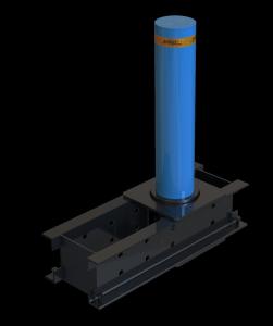 China 1000mm Height Removable Security Bollards Removable Traffic Bollards 350mm Depth factory