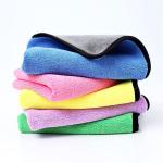 Facial Cleansing Towels 5-Pack Double-Sided Thick Coral Fleece for Ultimate