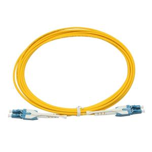 China 5 meter LC/LC - UPC - Singlemode - Uniboot with Pull Push Tab- Duplex OFNR Fiber Optic Patch Cable factory