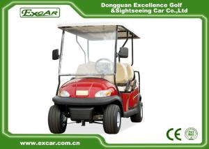China Red 6 Seater Club Car Golf Cart With Rain Cover , ADC 48V 3.7KW Motor factory