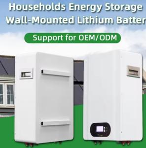 China Wall-Mounted Energy Storage Battery 5kw 24V200Ah 48V100Ah For Household Energy Storage factory
