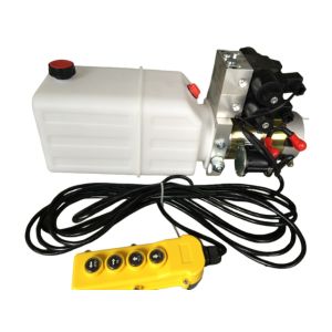 China G3/8 Oil Port Mini Hydraulic Power Packs , DC 24v Hydraulic Power Pack With 8L Plastic Oil Tank on sale