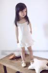 2016 Fashion Girl White Kid's Dress Dancing Chinese Lace Dress Cute Prince Q097