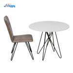 Diameter 900mm contemporary custom Ceramic top Dining Table, K/D,flat packed