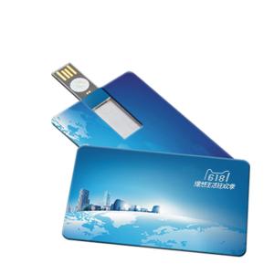 China Promotional Card USB Drives 8.4*5.2*0.2cm Plastic logo customized factory