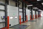 PVC Viewing Window Galvanized Steel Security Door , Exterior Automatic Security