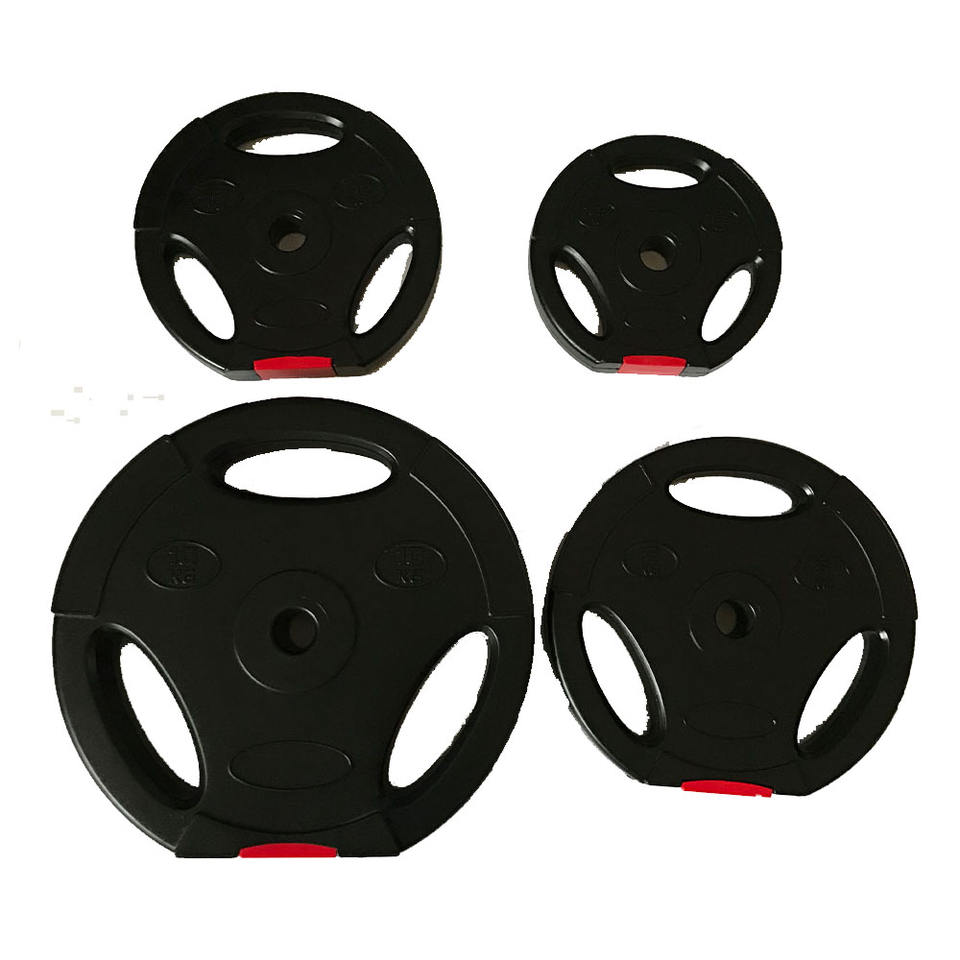 Black Red Cement Coated Weight Plate Set 2.5kg 5kg 7.5kg