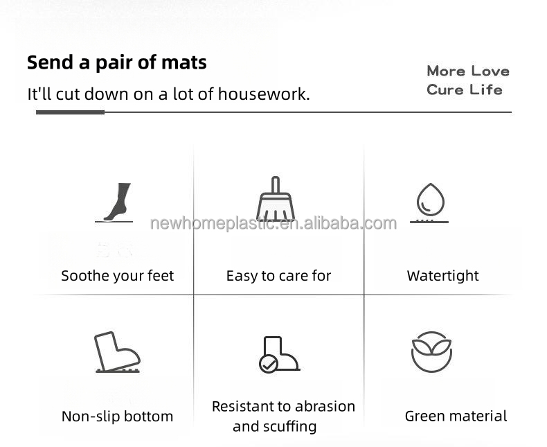 45*75cm/45*150cm Kitchen Mat for Aisle Strong Absorbent and Dirt-resistant Material