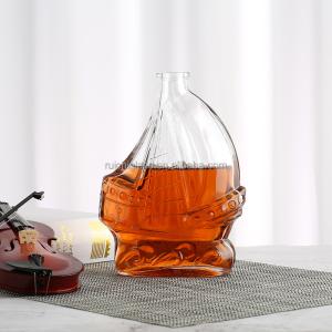 China Customized 500ml 750ml Super Flint Glass Gin Bottle with Personalized Collar Material factory