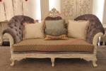 French-type Furniture made by Wooden Carving Frame with Upholstery Sofa Set