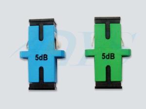 China Green / Blue 5dB SC Fiber Optic Attenuator PC / UPC / APC For Fiber Optic CATV factory