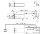 24V DC Miniature Linear Actuator 20KG IP54 0.4" ~ 12" Customizable