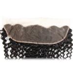 Kinky Curly Brazilian Body Wave Lace Closure Unprocessed Human Hair