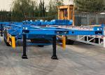 20 Feet Skeleton Container Semi Trailer 1550mm Skeleton Chassis 24V