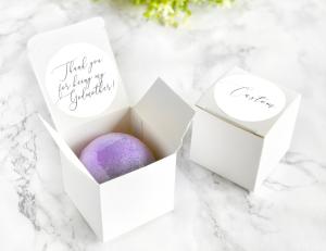 China lid and base bath bomb paper box two pieces bath bomb packaging box with dividers factory