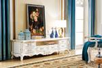 Classic Marble Top Living Room Furniture White Tv Stand