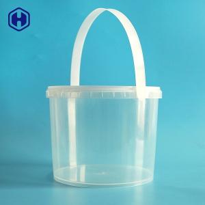 China Clear 3L IML Bucket Round Food Packaging Recycled Plastic Tubs factory