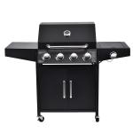 Easily Assembled 4 1 Burners Gas Grills Powder Coated Camping Bbq Grill Machine
