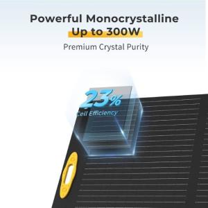 China 300W Lightweight Solar Panel Charger For Hiking Camping Backpacking on sale