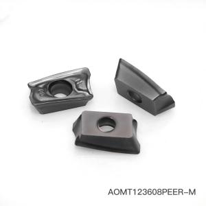 China AOMT123608PEER-M Square Milling Inserts For Metal Cutting PVD CVD factory