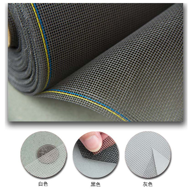 Fiberglass Window Screen Mesh Mosquito Preventing 18x16 17x15 Mesh Count Per Inch
