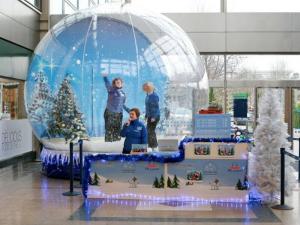 China Fantasy Inflatable Christmas Snow Globe / Bubble Tent for Sale factory