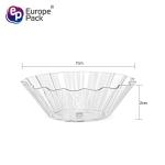 Food grade disposable dessert tableware PS plastic cake dish